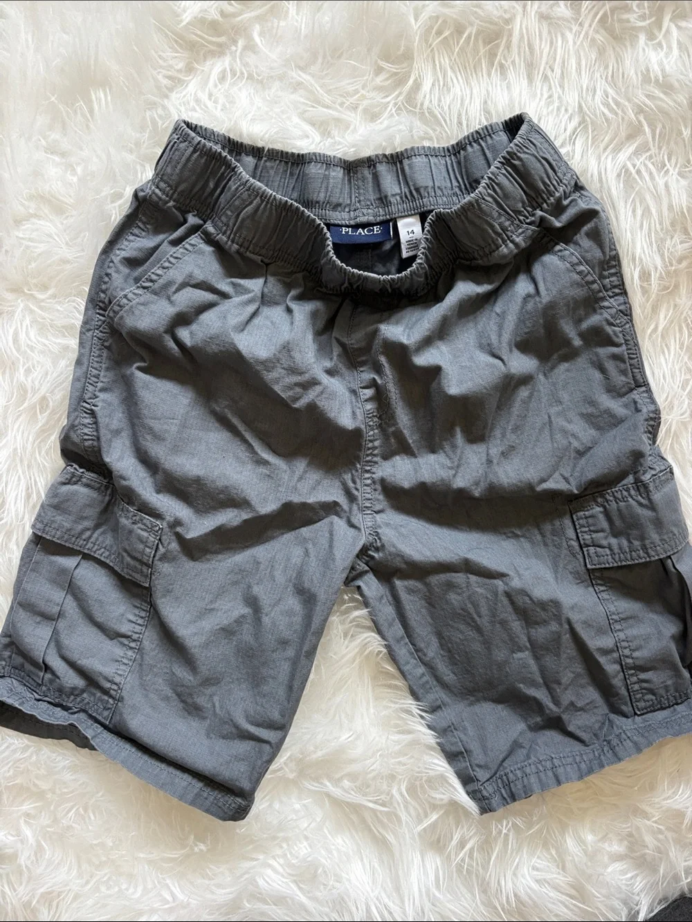 The Children's Place Charcoal Gray Cargo Shorts